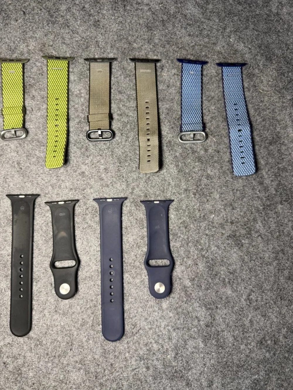 Apple Watch Band Lot of 7 Pairs Mixed Styles and Colors